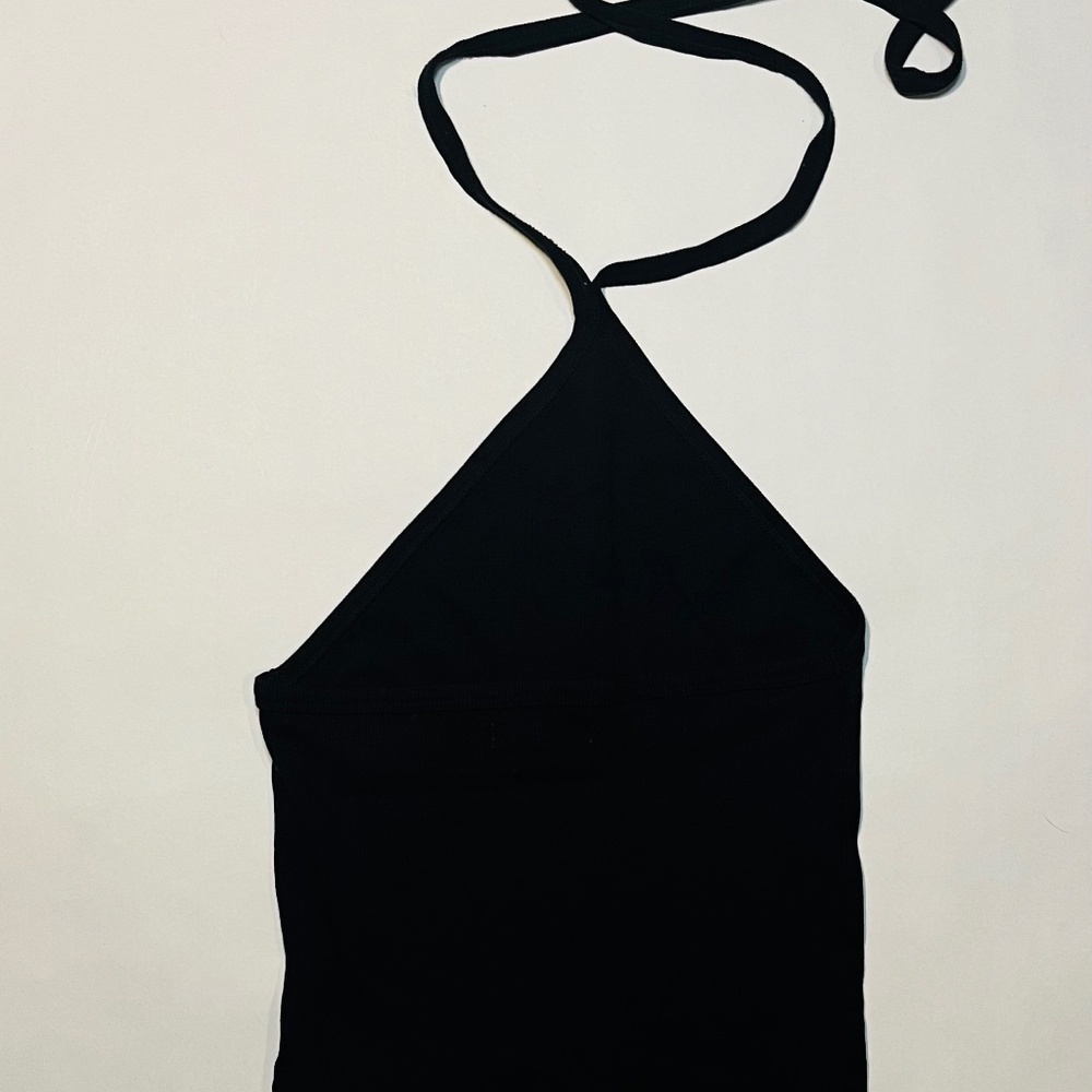 Black Halter Top